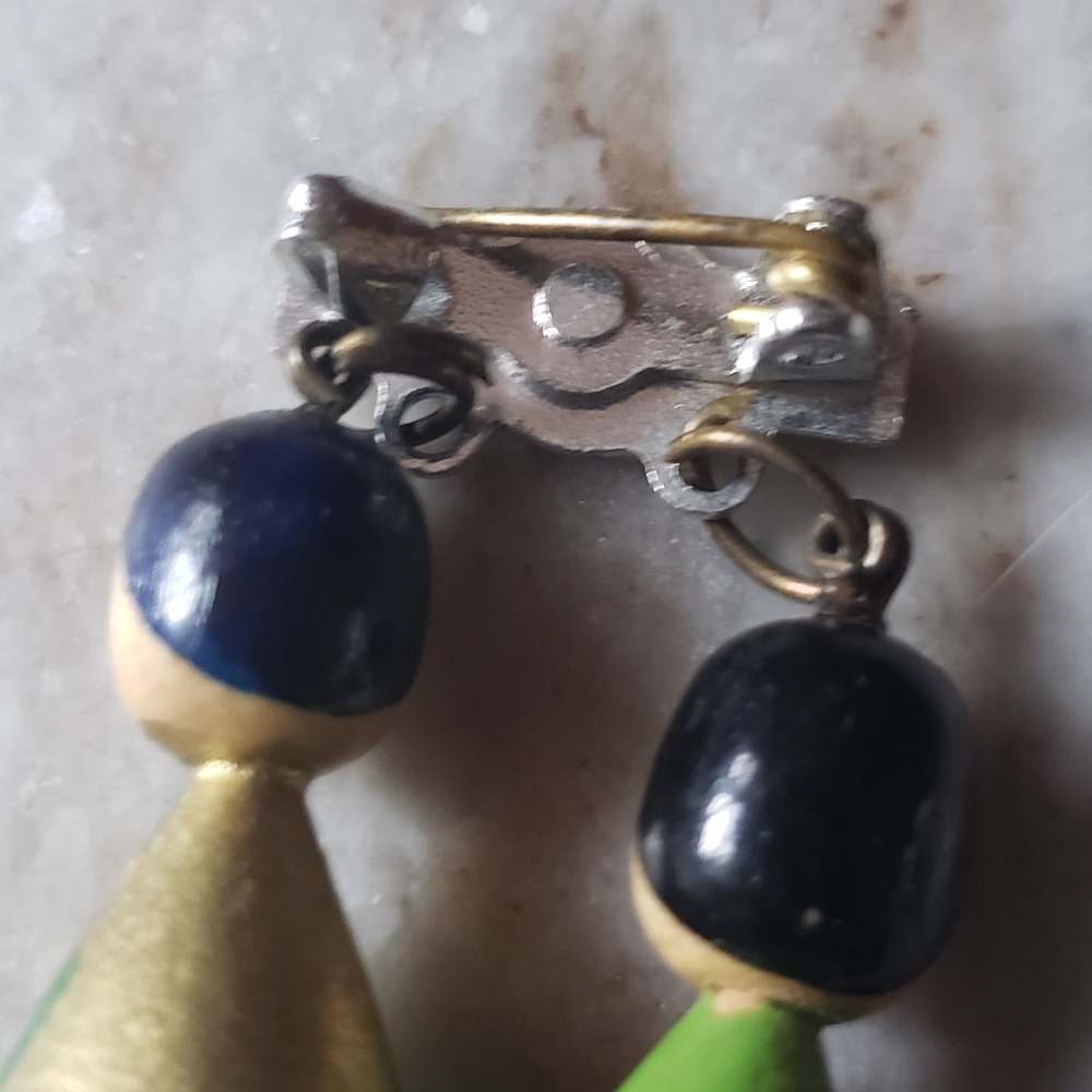 Vintage Wooden Oriental Brooch - Picture 4 of 5